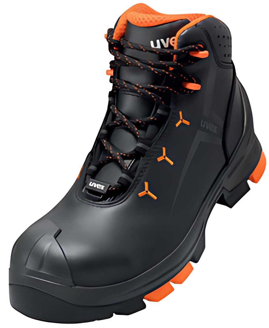 uvex 2 Chaussures montantes S3 SRC, T. 40, noir/orange