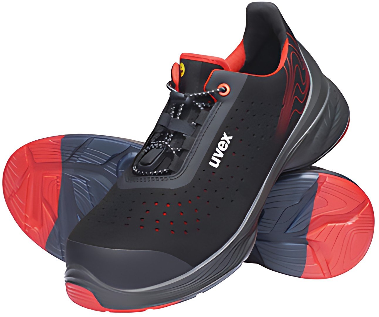 uvex Chaussure basse de sécurité 1 G2 S1P, pointure 46, noir