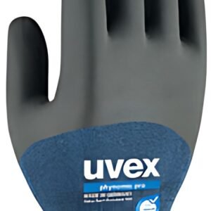 uvex Gants de travail phynomic pro, bleu/anthracite, T.9