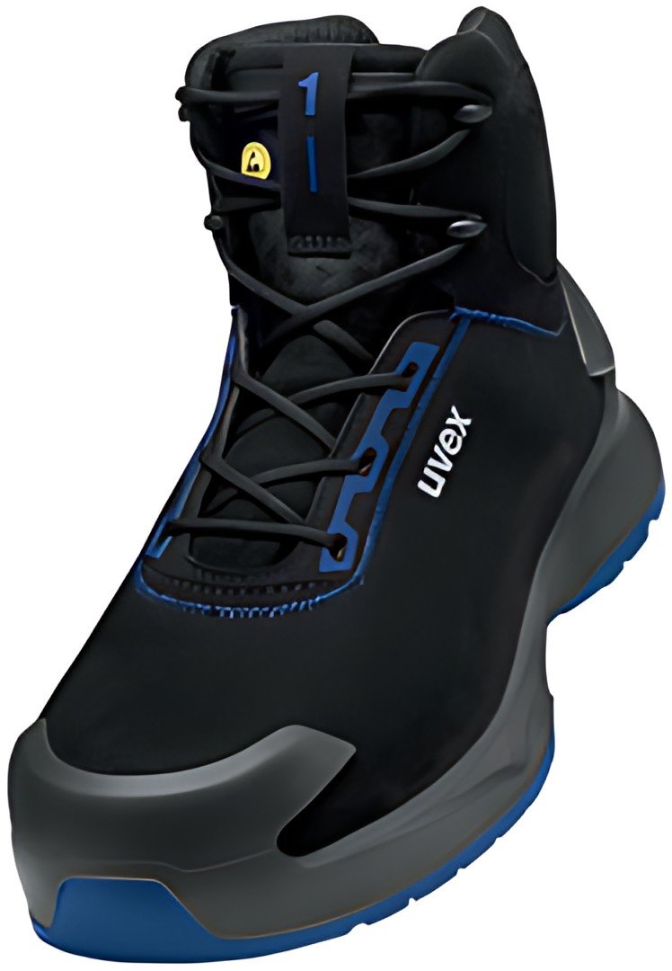 uvex 1 x-craft Chaussure montante S2, pointure 46, noir/bleu