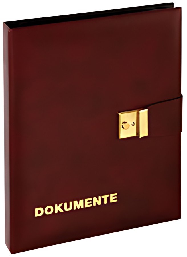 Porte-documents PAGNA, simili cuir, DIN A4, bordeaux