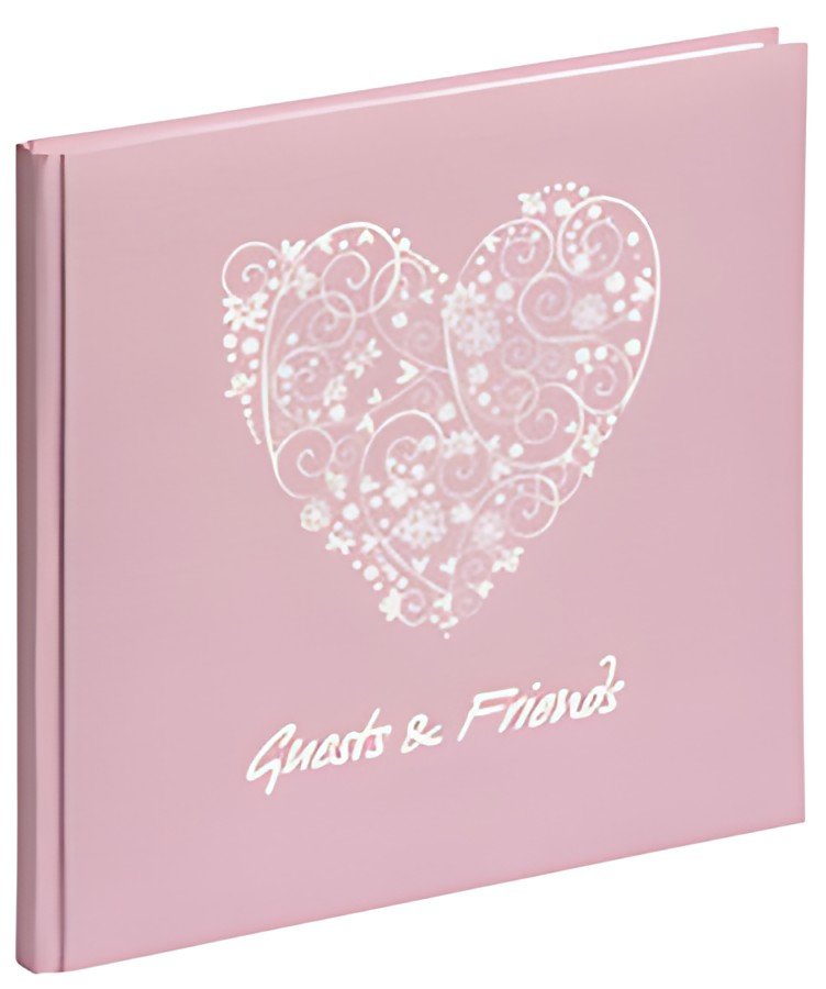 PAGNA Gästebuch "Guests & Friends", 144 Seiten, rosé