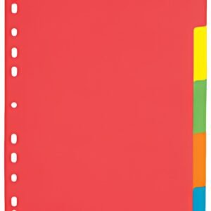 PAGNA Intercalaires en carton, A4, 6 touches, 6 couleurs