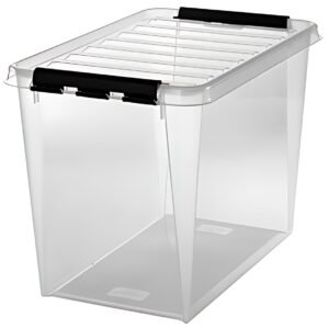 SmartStore Boîte de rangement CLASSIC 66 L, clips: noir