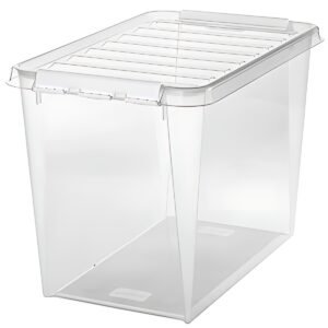 SmartStore Boîte de rangement CLASSIC 66 L, clips: blanc