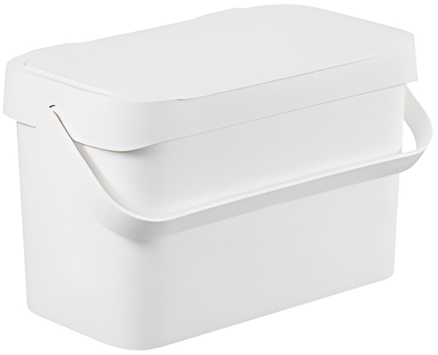 smartstore Poubelle bio "Collect Biowaste", 5 L, blanc