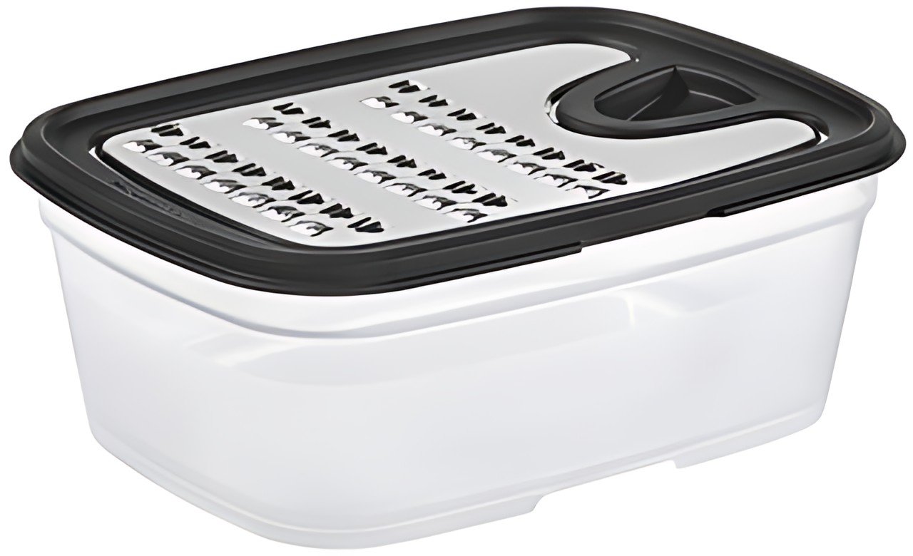 GastroMax Râpe avec récipient, transparent/noir
