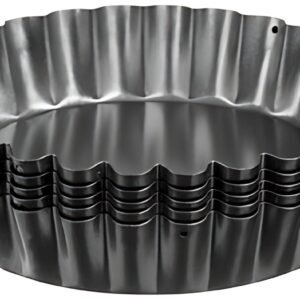 GastroMax Moule à tartelette, en acier au carbone, gris