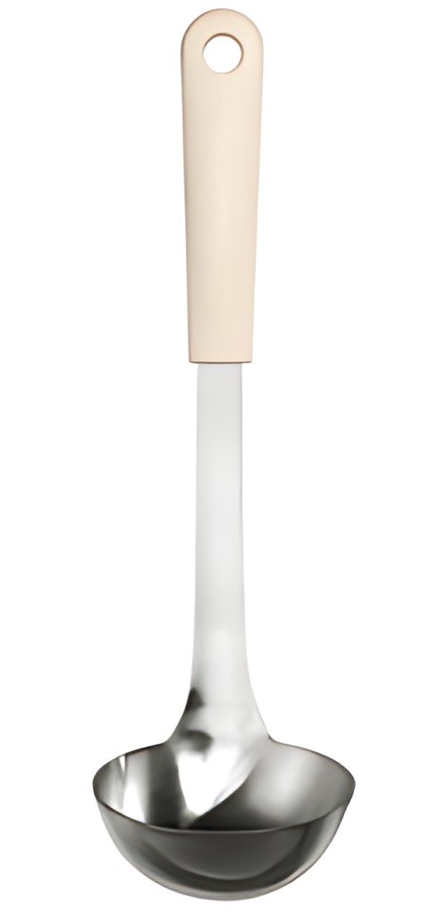 GastroMax Louche BIO, longueur: 310 mm, inox/crème