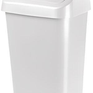 orthex Poubelle à couvercle basculant, 25 litres, blanc
