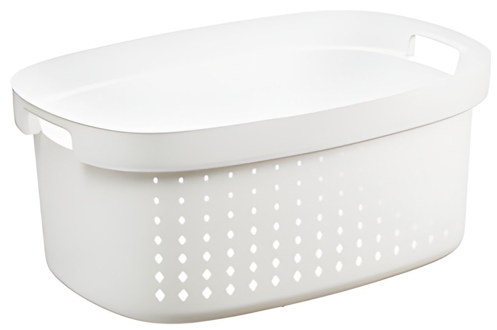plast team Corbeille à linge SEOUL, 41,9 litres, blanc