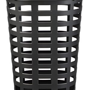 plast team Panier à linge BOSTON, 54 litres, ovale, noir