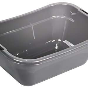 plast team Corbeille à linge LAUNDRY BASKET, 23 L, argent