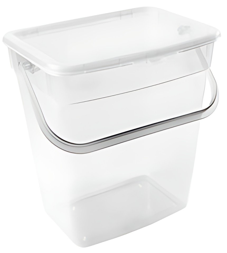 plast team Boîte à lessive, 10 litres, transparent