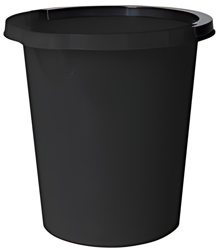 plast team Seau de nettoyage ATLANTA, 5 litres, noir