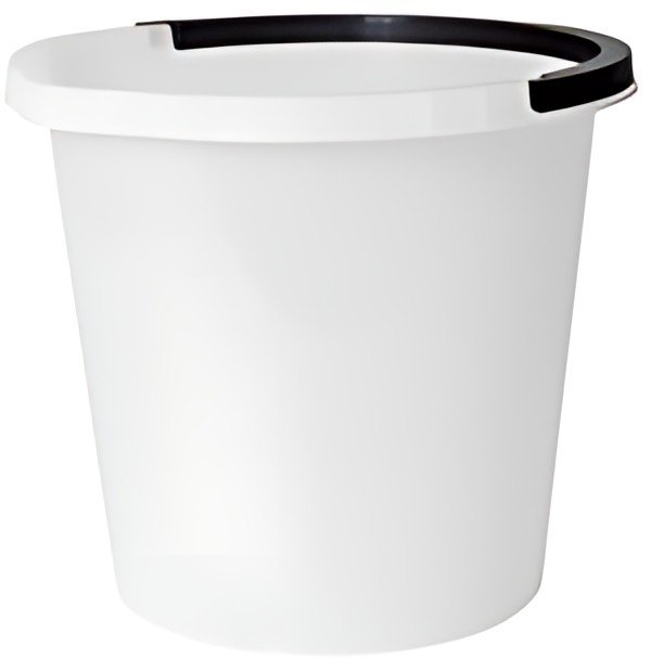 plast team Seau de nettoyage ATLANTA, 10 litres, blanc