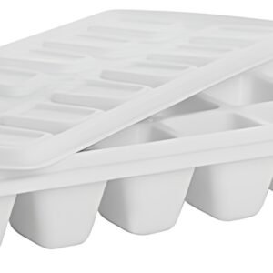 plast team Bac à glaçons, avec couvercle, blanc