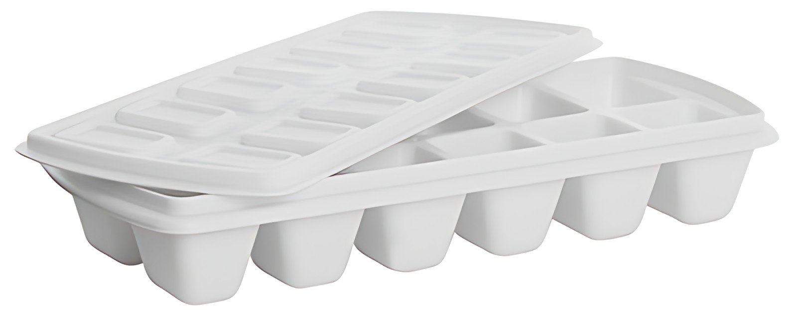 plast team Bac à glaçons, avec couvercle, blanc
