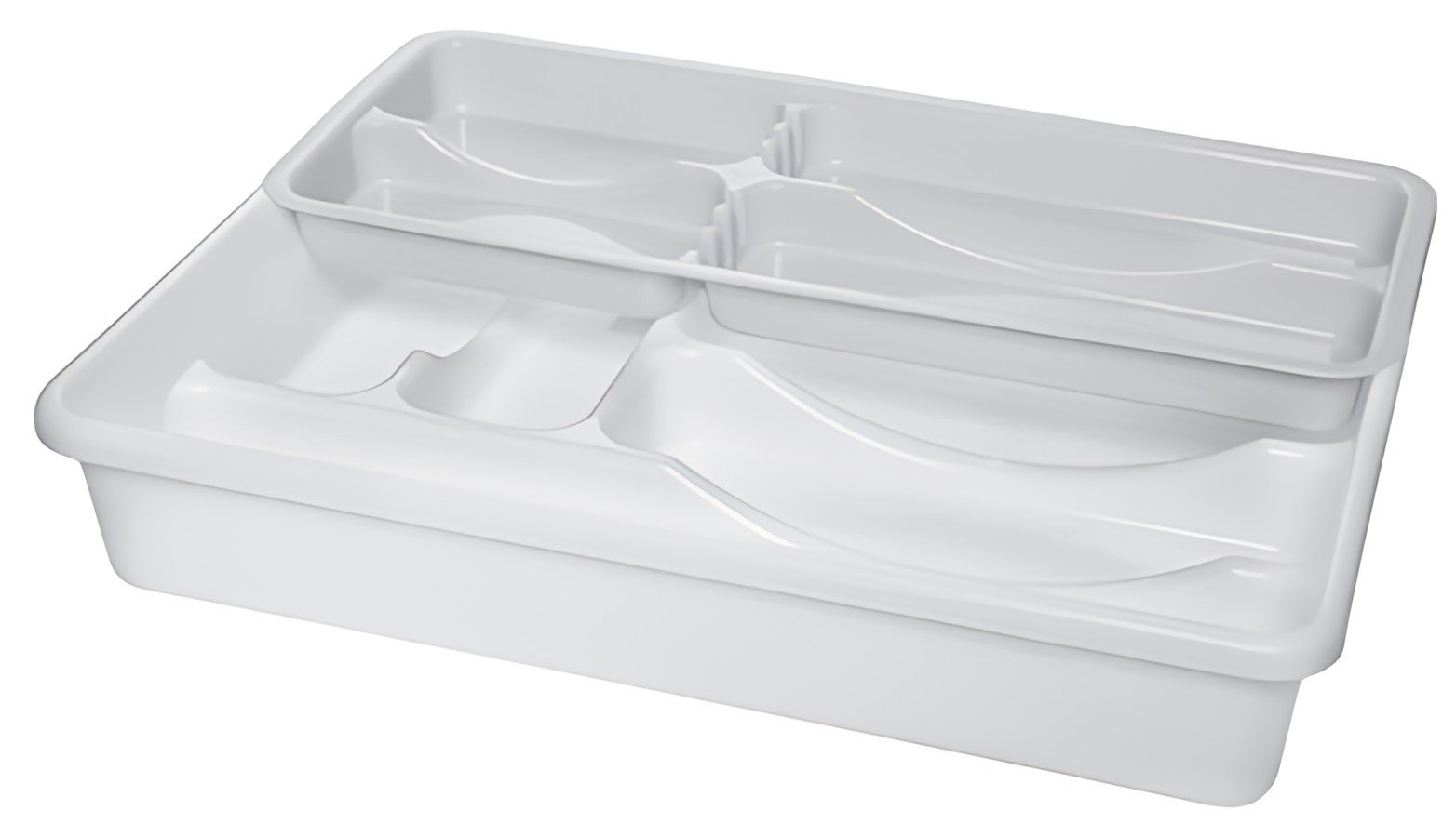plast team Range-couverts "Double", blanc