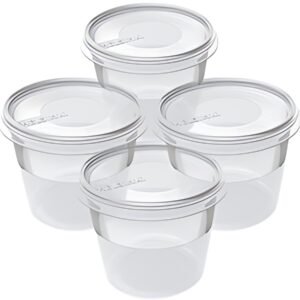 plast team Set de 4 boîtes de congélation Helsinki, 0,3 L