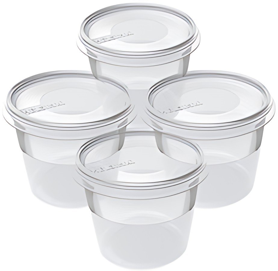 plast team Set de 4 boîtes de congélation Helsinki, 0,3 L