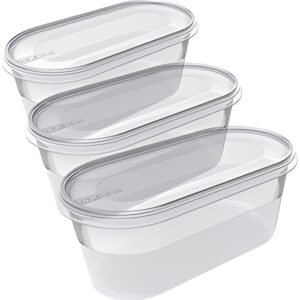 plast team Set de 3 boîtes de congélation Helsinki, 0,8 L