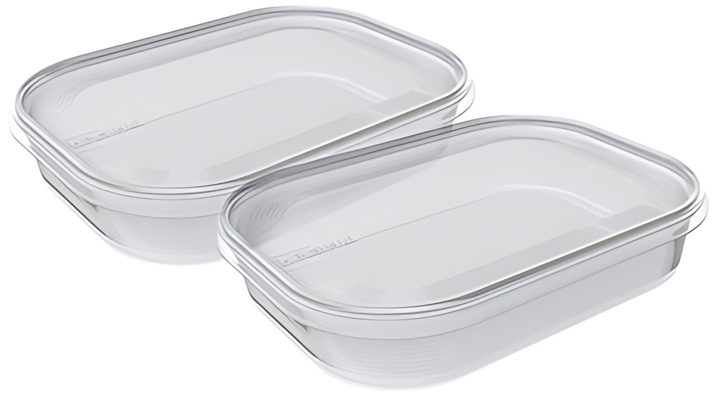 plast team Set de 2 boîtes de congélation Helsinki, 1,4 L