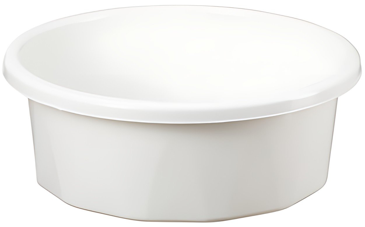 plast team Bassine "DIAMANT", PPC, 8 litres, blanc