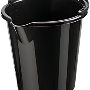 plast team Seau "VANCOUVER", rond, 10 litres, noir