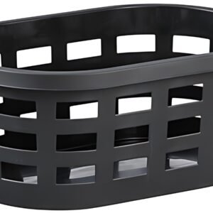 plast team Corbeille à linge BOSTON, 36,8 litres, noir