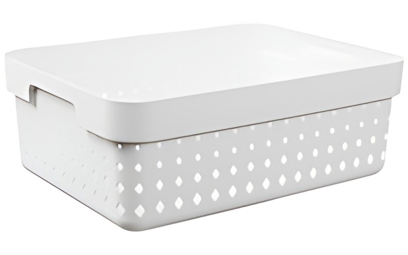 NHG Bac de rangement SEOUL BASKET M, PP, blanc
