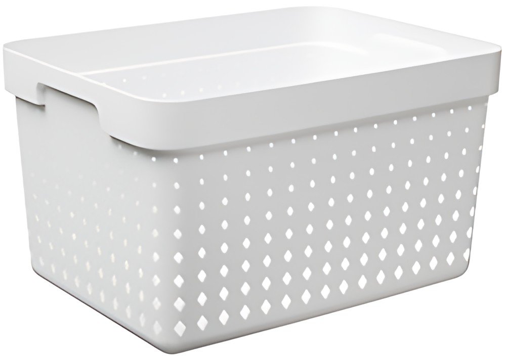 NHG Bac de rangement SEOUL BASKET L, PP, blanc