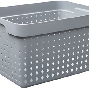 NHG Bac de rangement SEOUL BASKET L, PP, gris