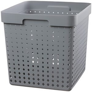 NHG Bac de rangement SEOUL BASKET XL, PP, gris