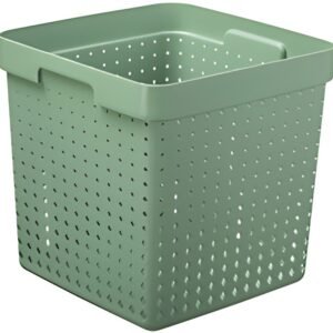 NHG Bac de rangement SEOUL BASKET XL, PP, vert