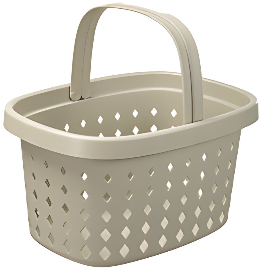 NHG Panier à provisions SEOUL BASKET, PP, 16 litres, beige