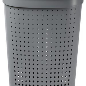 NHG Panier à linge SEOUL, 60,8 litres, ovale, gris