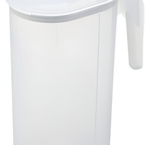 plast team Pichet, 1,5 litre, transparent/blanc