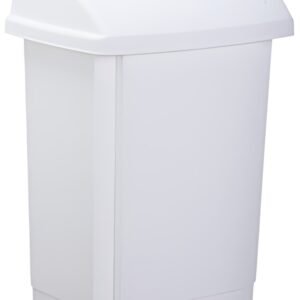 past team Poubelle à couvercle basculant, 25 litres, blanc