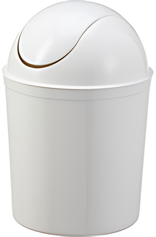 past team Poubelle à couvercle basculant, 5 litres, blanc