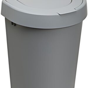 plast team Poubelle SEATTLE, 10 litres, argent
