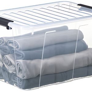 plast team Boîte de rangement HOME BOX, 52 l, transparent