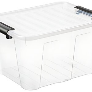 plast team Boîte de rangement HOME BOX, 30 L, transparent