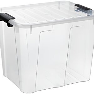 plast team Boîte de rangement HOME BOX, 40 L, transparent