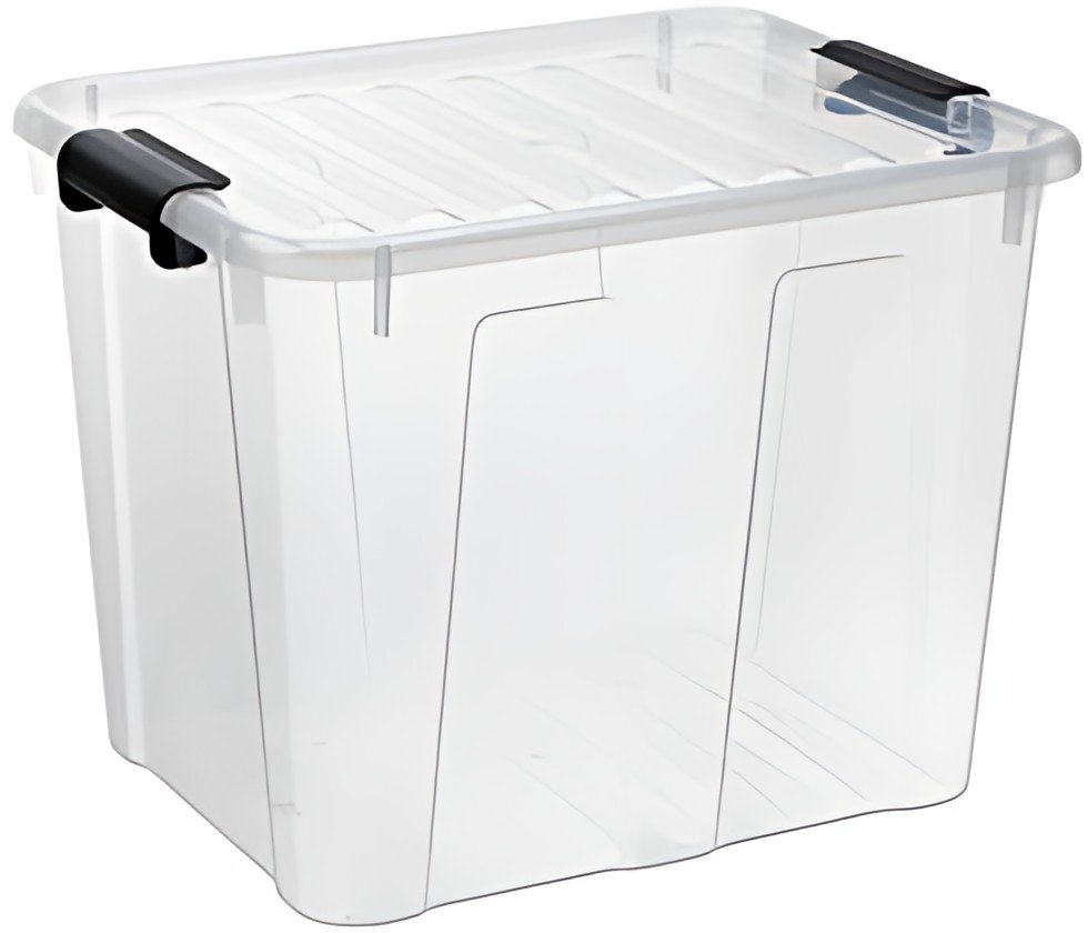 plast team Boîte de rangement HOME BOX, 40 L, transparent
