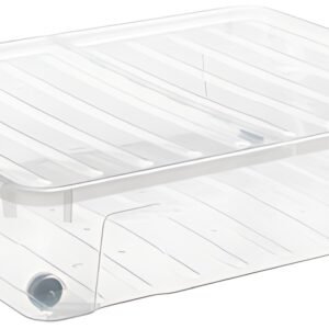 plast team  Boîte de rangement HOME BOX BEDROLLER XL, 49 L