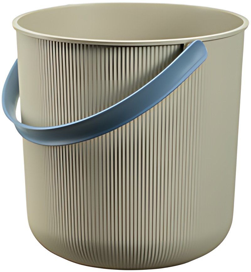 NHG Seau de rangement AKITA, 10 litres, bleu / beige clair