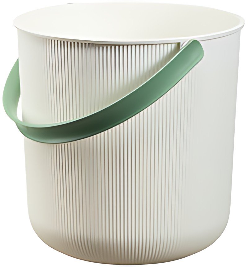 NHG Seau de rangement AKITA, 10 litres, vert/blanc