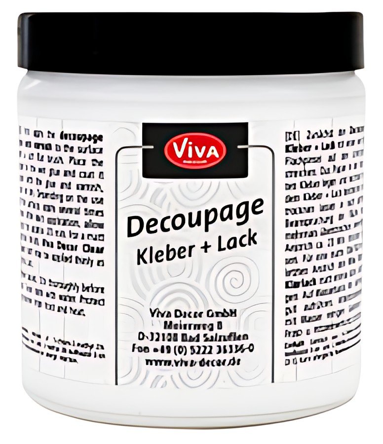 ViVA DECOR Découpage Colle + Vernis, transparent, 250 ml