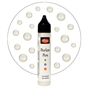 ViVA DECOR Stylo à perles, 28 ml, rouge
